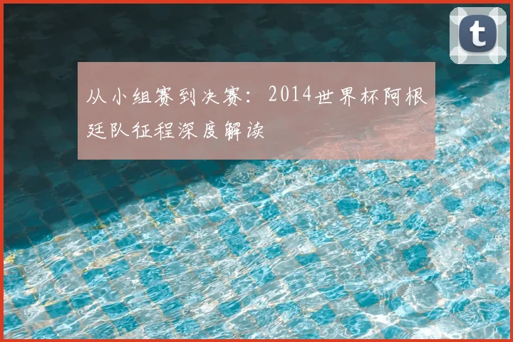 从小组赛到决赛：2014世界杯阿根廷队征程深度解读